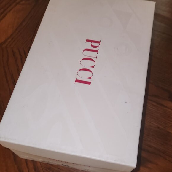 Emilio Pucci Wood and Canvas Sandals Size 39 - Picture 4 of 6